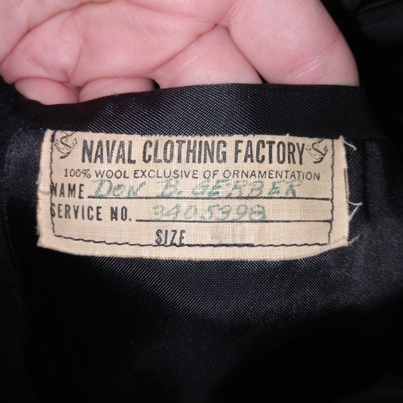 WW2 Naval Clothing Factory 10 Button US Navy USN Wool Pea Coat Peacoat Size 40 - Picture 14 of 16